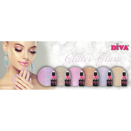 DIVA Gellak Glitter Glass Collection 6x 10 ml - Beauty by Wenn