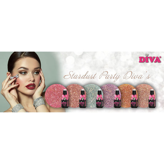 DIVA Gellak Stardust Party Diva's Collection 6x 10 ml