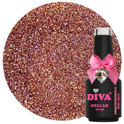 DIVA Gellak Holo Rosé 10ml