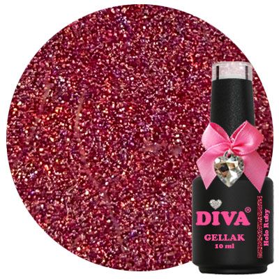 DIVA Gellak Holo Ruby 10ml