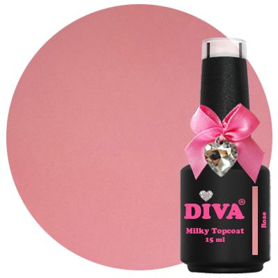 DIVA Milky Topcoat Rose - No Wipe 15 ml