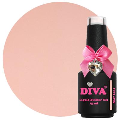 DIVA Liquid Builder Gel Soft Lace 15ml  - Hema&TPO-free