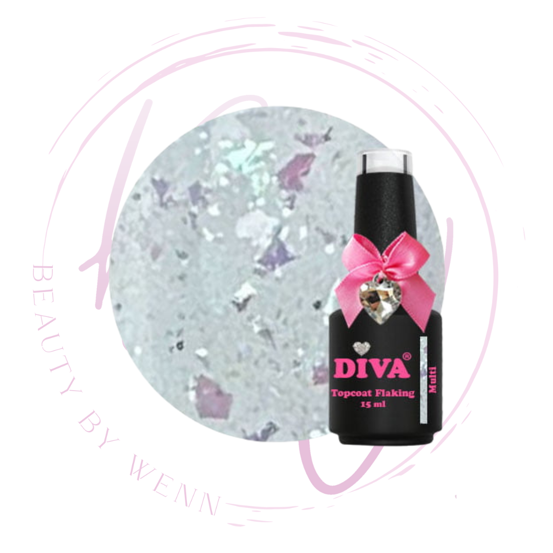 DIVA Topcoat Flaking Multi - No Wipe 15 ml - Beauty by Wenn