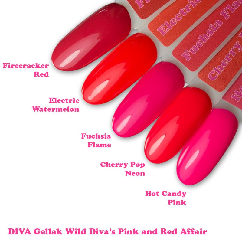 DIVA One Coat Gellak Firecracker Red 6 ml