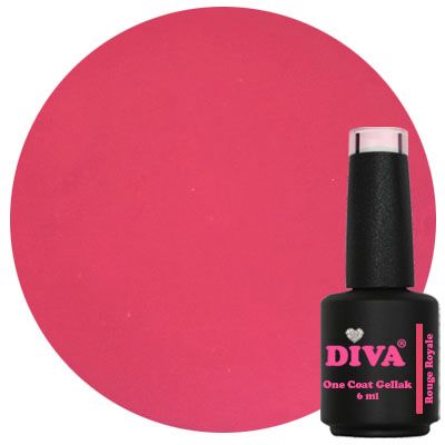 DIVA One Coat Gellak – Rouge Royal 6ml