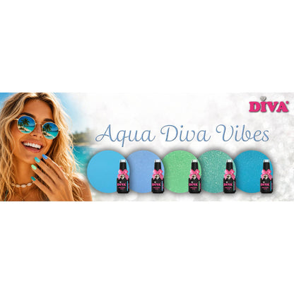 DIVA Gellak Aqua Diva Vibes Collection 5x 10 ml # - met gratis Colorpop Stickers