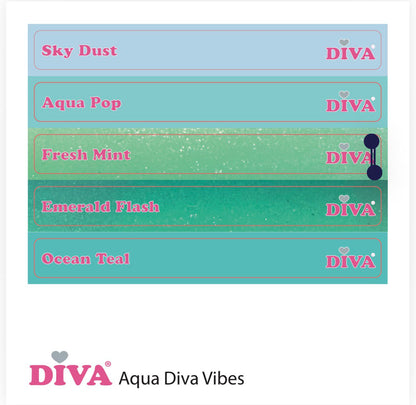 DIVA Gellak Aqua Diva Vibes Collection 5x 10 ml # - met gratis Colorpop Stickers