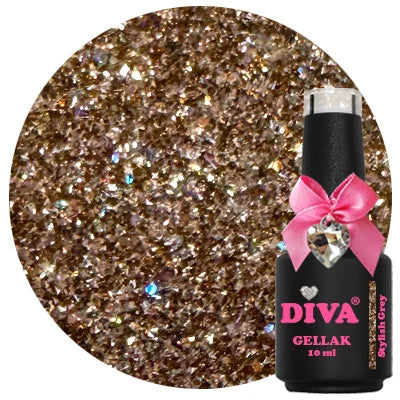 DIVA Gellak Stylish Grey 10 ml - Beauty by Wenn