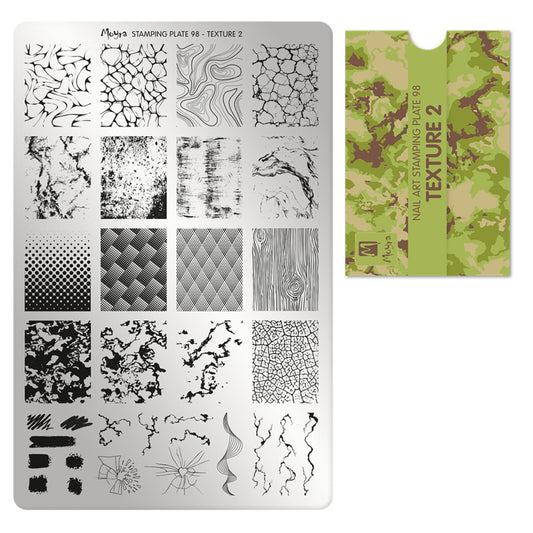 Moyra Stamping Plate 98 Texture 2 - Beauty by Wenn