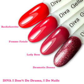 DIVA Gellak I Don't Do Drama, I Do Nails Collection 4x 10 ml