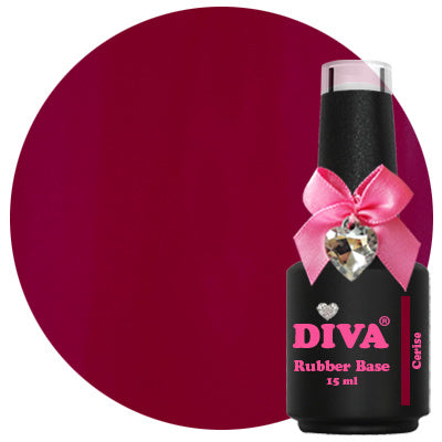 DIVA Rubber Basecoat Cerise 15 ml - Beauty by Wenn
