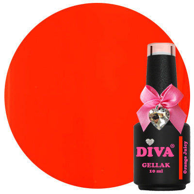 DIVA Gellak Orange Juicy 10 ml - Beauty by Wenn