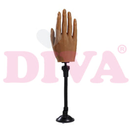 Siliconen hand rechts met standaard - Tawny - Beauty by Wenn
