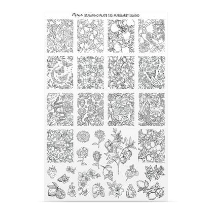Moyra Stamping Plate 153 Margret Island - Beauty by Wenn