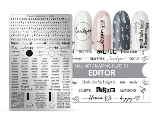 Moyra Stamping Plate 111 designer - Beauty by Wenn