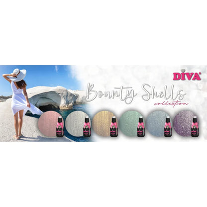 DIVA Gellak Bounty Shells Collection 6x 10 ml - Beauty by Wenn