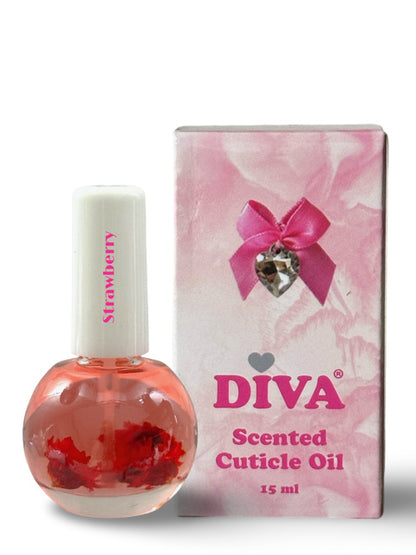 Diva Scented Cuticle Oil Strawberry 15 ml - Beauty by Wenn
