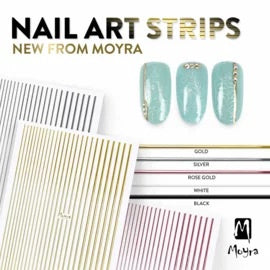 Moyra Nail Art Strips 04 White - Beauty by Wenn