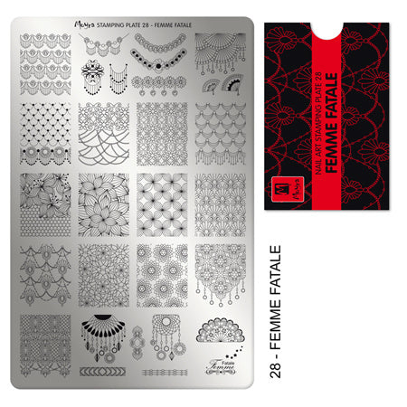 Moyra Stamping Plaat 28 Femme Fatale - Beauty by Wenn