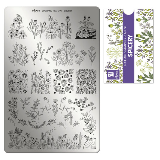 Moyra Stamping Plaat 91 Spicery - Beauty by Wenn