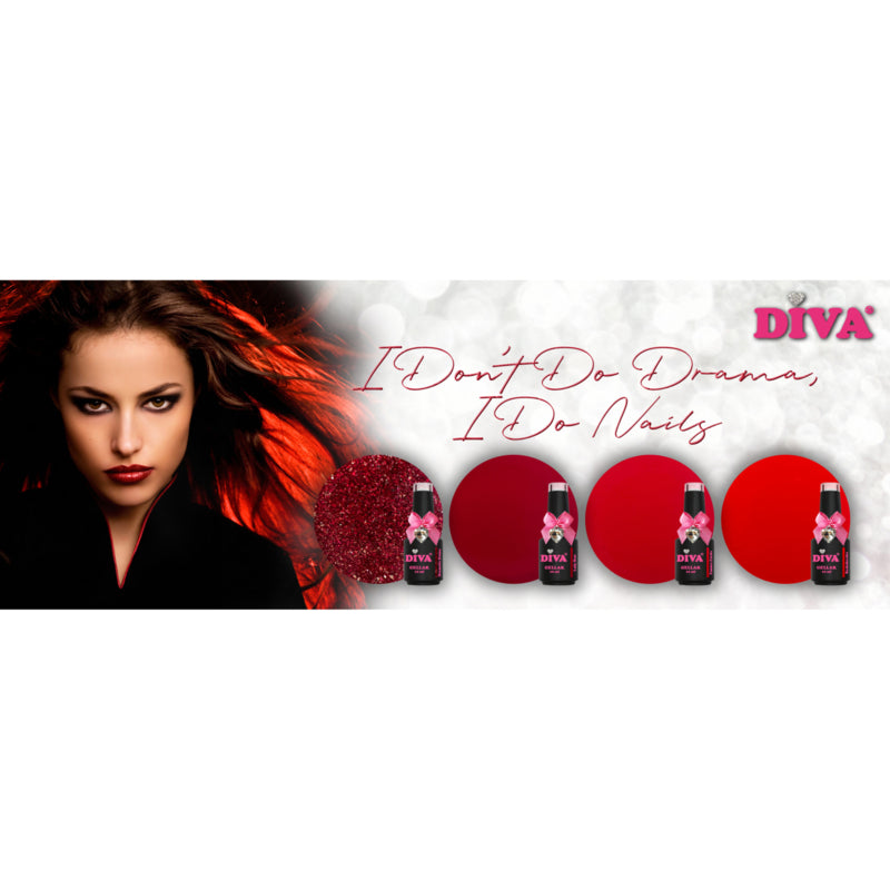 DIVA Gellak I Don't Do Drama, I Do Nails Collection 4x 10 ml