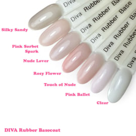 DIVA Rubber Basecoat Classic Collection 6x 30 ml PRO