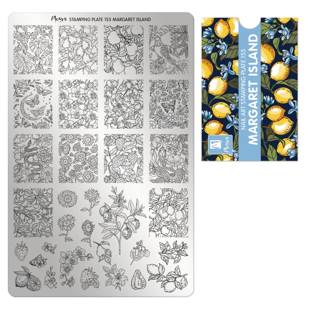Moyra Stamping Plate 153 Margret Island - Beauty by Wenn