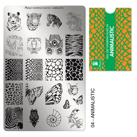 Moyra Stamping Plaat 04 Animalistic - Beauty by Wenn