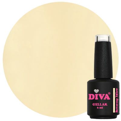 DIVA Gellak Sorbet Candy Divas Buttercup Yellow 6ml - Hema&TPO-free