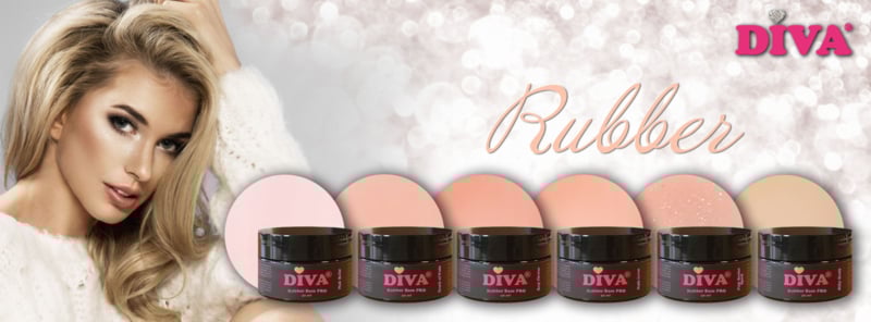 DIVA Rubber Basecoat Classic Collection 6x 30 ml PRO