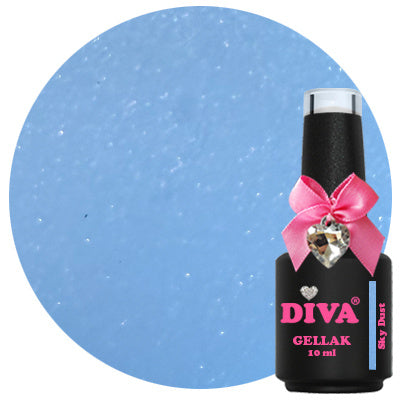 DIVA Gellak Sky Dust 10 ml – metallic nagelkleur professioneel