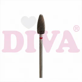 DIVA Carbide Freesbit Conisch Afgerond – Rood