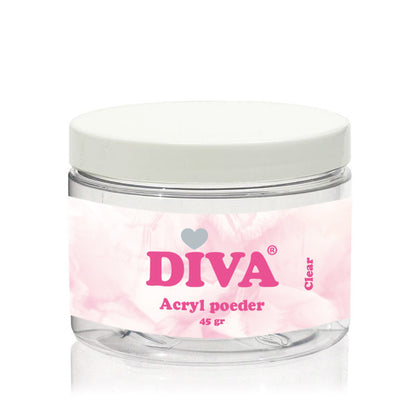Diva Acryl Poeder Clear 45 gram - Beauty by Wenn