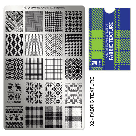 Moyra Stamping Plaat 02 Fabric Texture - Beauty by Wenn