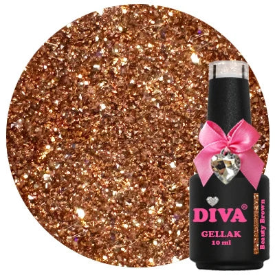 DIVA Gellak Beauty Brown 10 ml - Beauty by Wenn