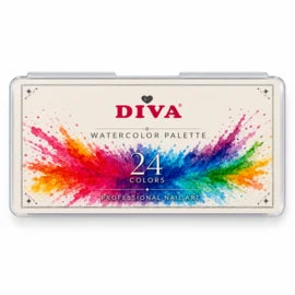 DIVA Watercolor Palette – 24 kleuren