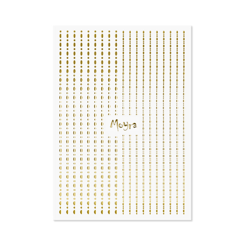 Moyra Nail Art Strips Dots No. 01 Gold - Beauty by Wenn