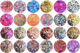 Diamondline Pretty Confetti set van 22 stuks in luxe bewaardoos - Beauty by Wenn