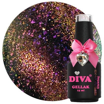 DIVA Gellak 9D Cat Eye Glowing 15 ml - Beauty by Wenn