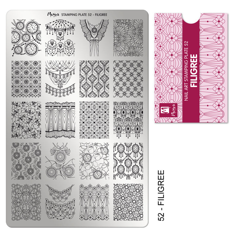 Moyra Stamping Plaat 52 Filigree - Beauty by Wenn