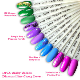 DIVA Gellak Crazy Colors Collection - 10ml - Hema Free - Beauty by Wenn
