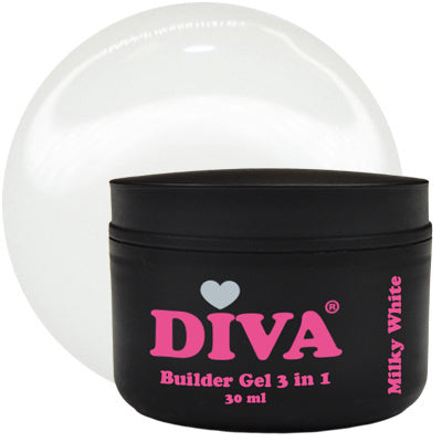 DIVA Builder Gel LOW HEAT 3-in-1 SOFT WHITE 30ml