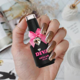 DIVA Gellak Beauty Brown 10 ml - Beauty by Wenn
