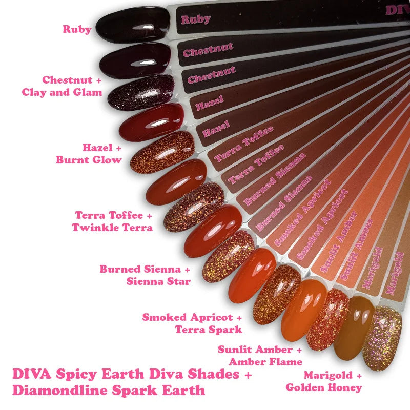 DIVA Gellak Burned Sienna 10 ml #D