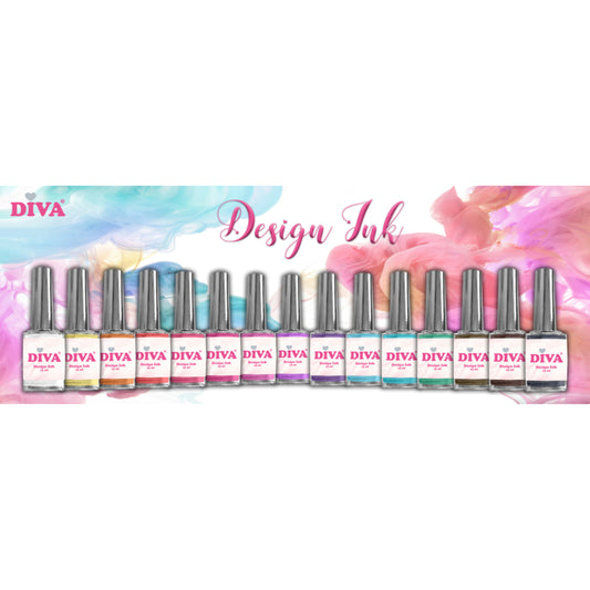 DIVA Design Ink Collectie 15 Kleuren - Beauty by Wenn