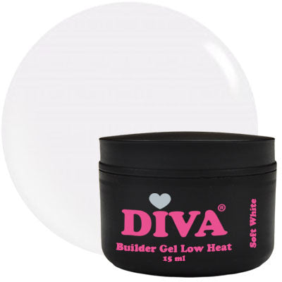 DIVA Builder Gel LOW HEAT Soft White 15 ml