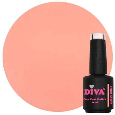 DIVA One Coat Gellak Cloudy Ballet 6 ml