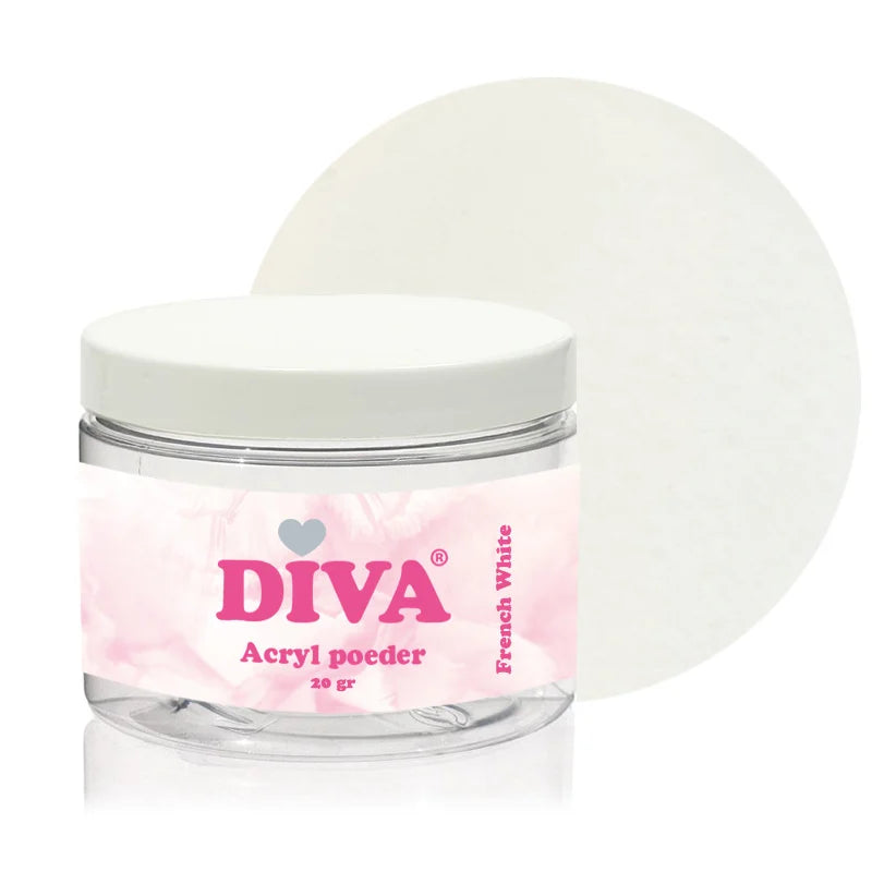 Diva Acryl Poeder French White 20 gram - Beauty by Wenn