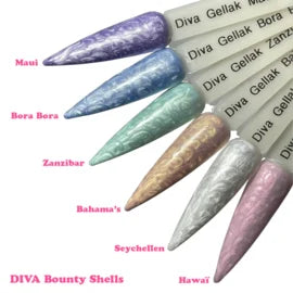DIVA Gellak Bounty Shells Collection 6x 10 ml - Beauty by Wenn