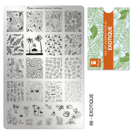 Moyra Stamping Plaat 66 Exotique - Beauty by Wenn